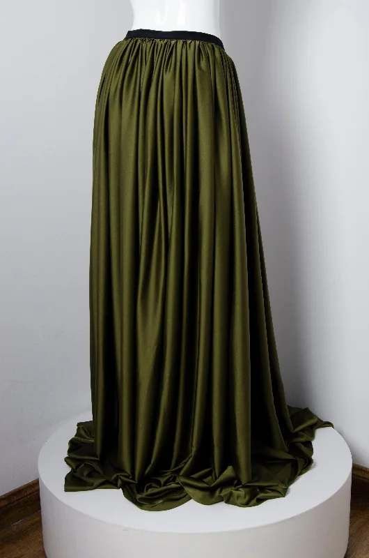 Olive Green Wrap Skirt