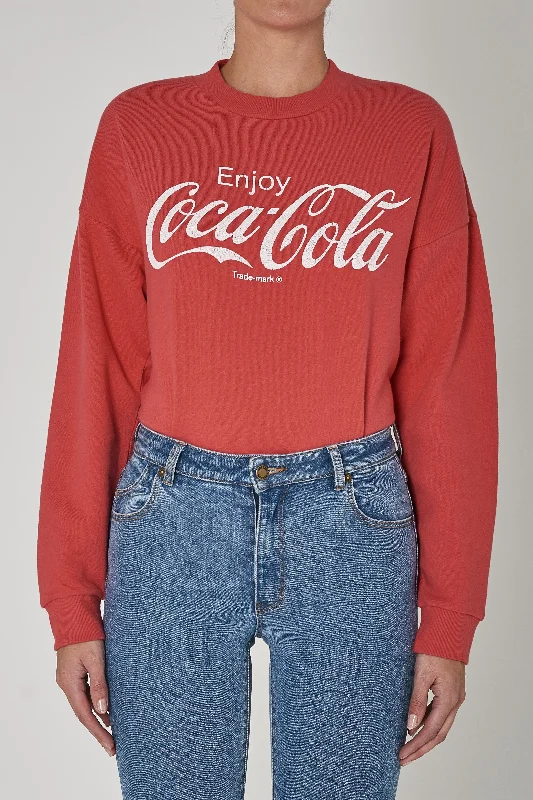 ROLLAS Womens Enjoy Coca Cola Classic Sweat - Coke Red