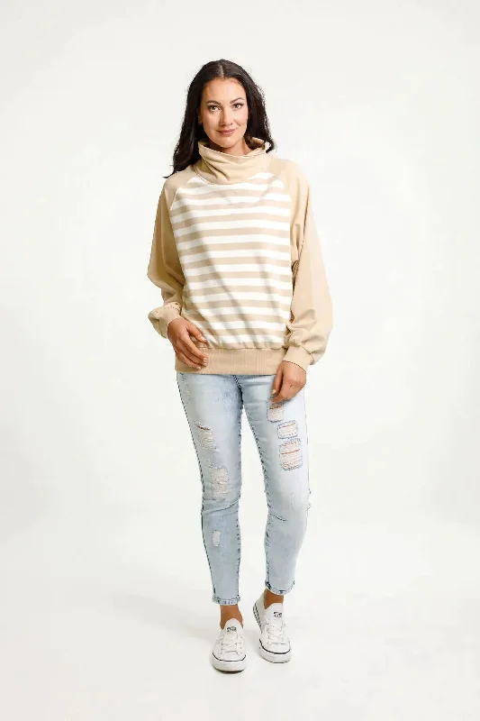 Sienna Sweater - Coffee Stripe