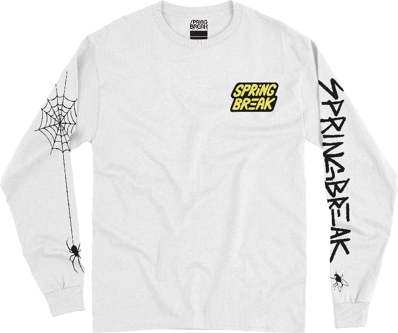 Spring Break Spider Longsleeve | White