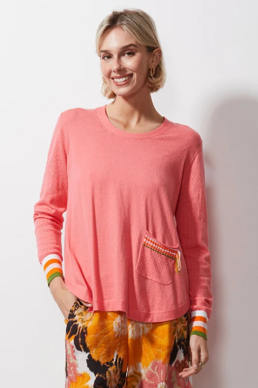 Stitches Summer Jumper - Flamingo